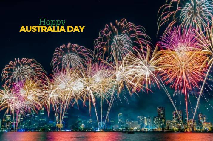 Australia day fireworks Melbourne 2025 Time with Time Zone