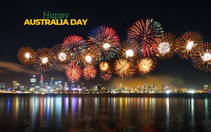 Australia day fireworks Perth 2025 Time with Time Zone