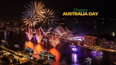 Happy Australia Day fireworks 2025 Perth Time